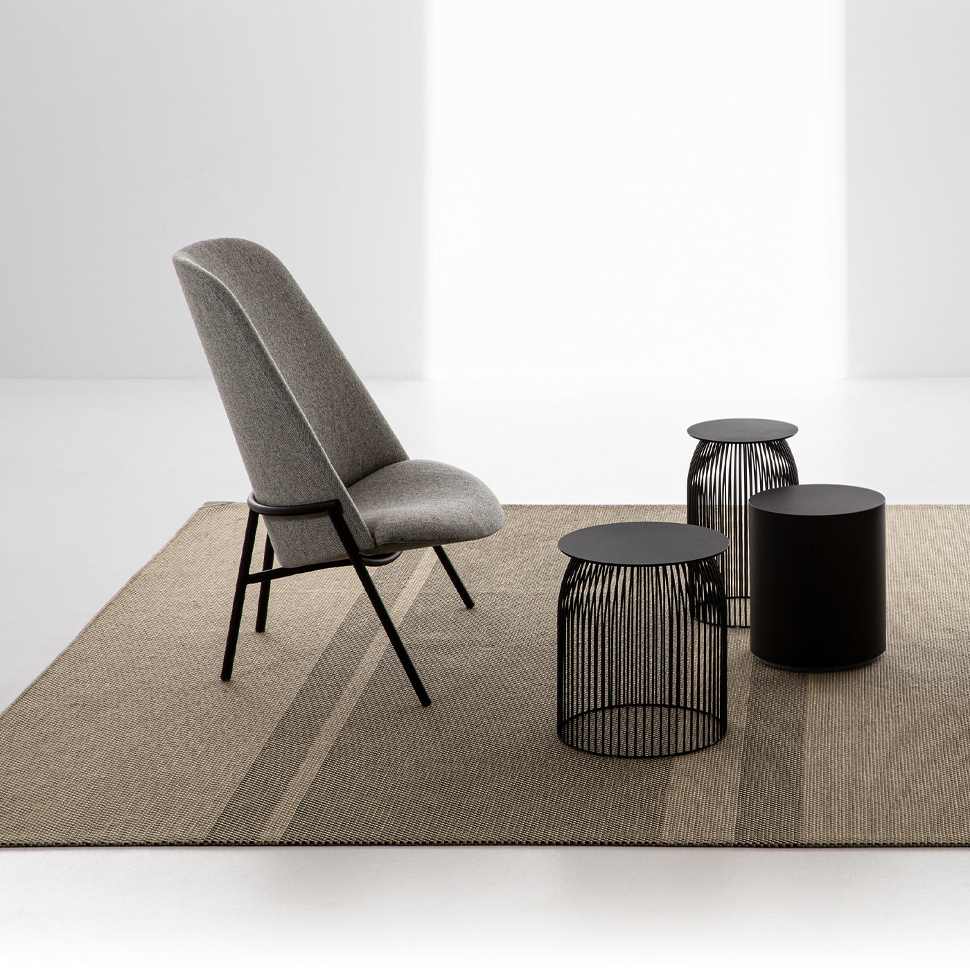 Phar Lap Light Gray Lounge Chair - Alternative view 1