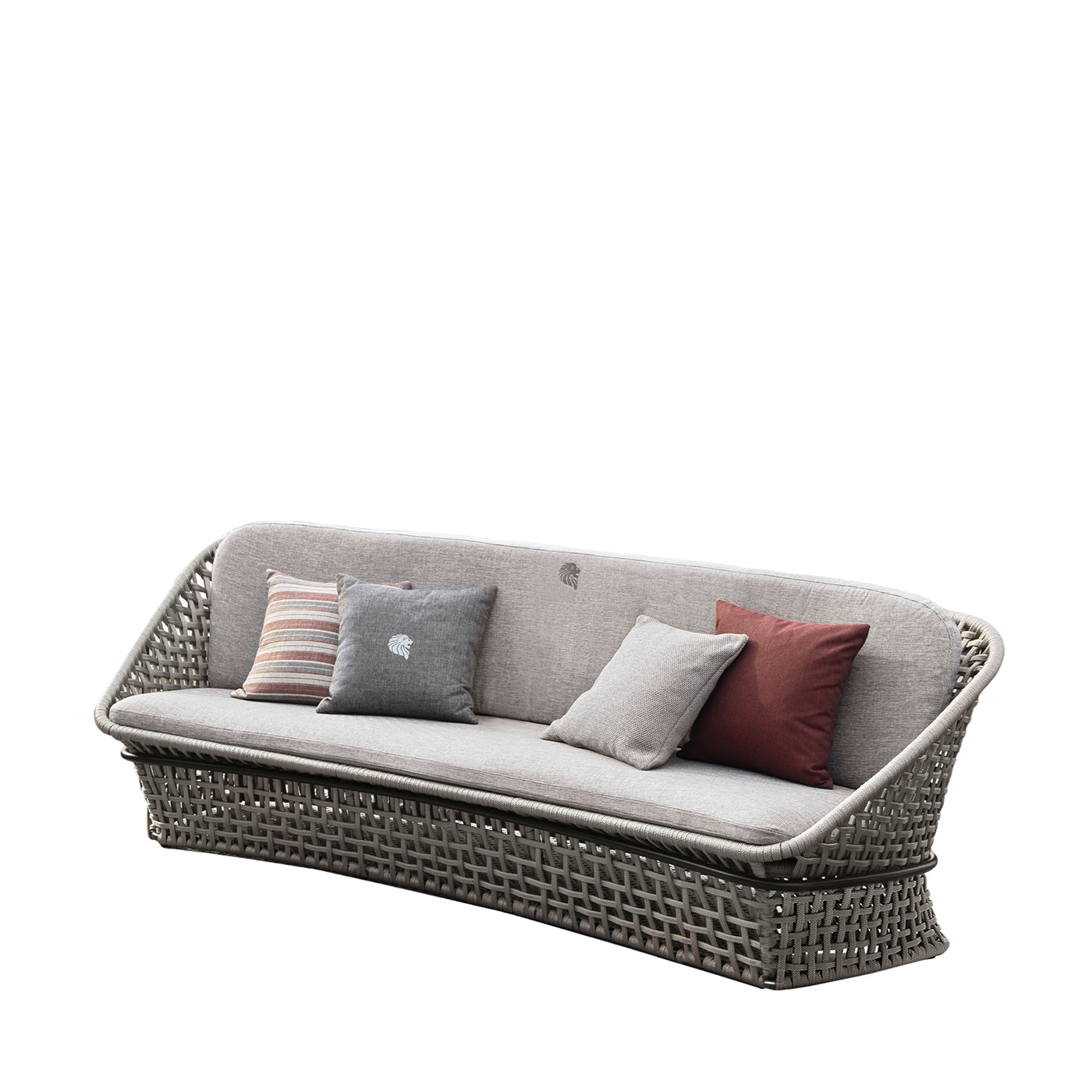3-seater Gray Outdoor fabric Sofa - Main view