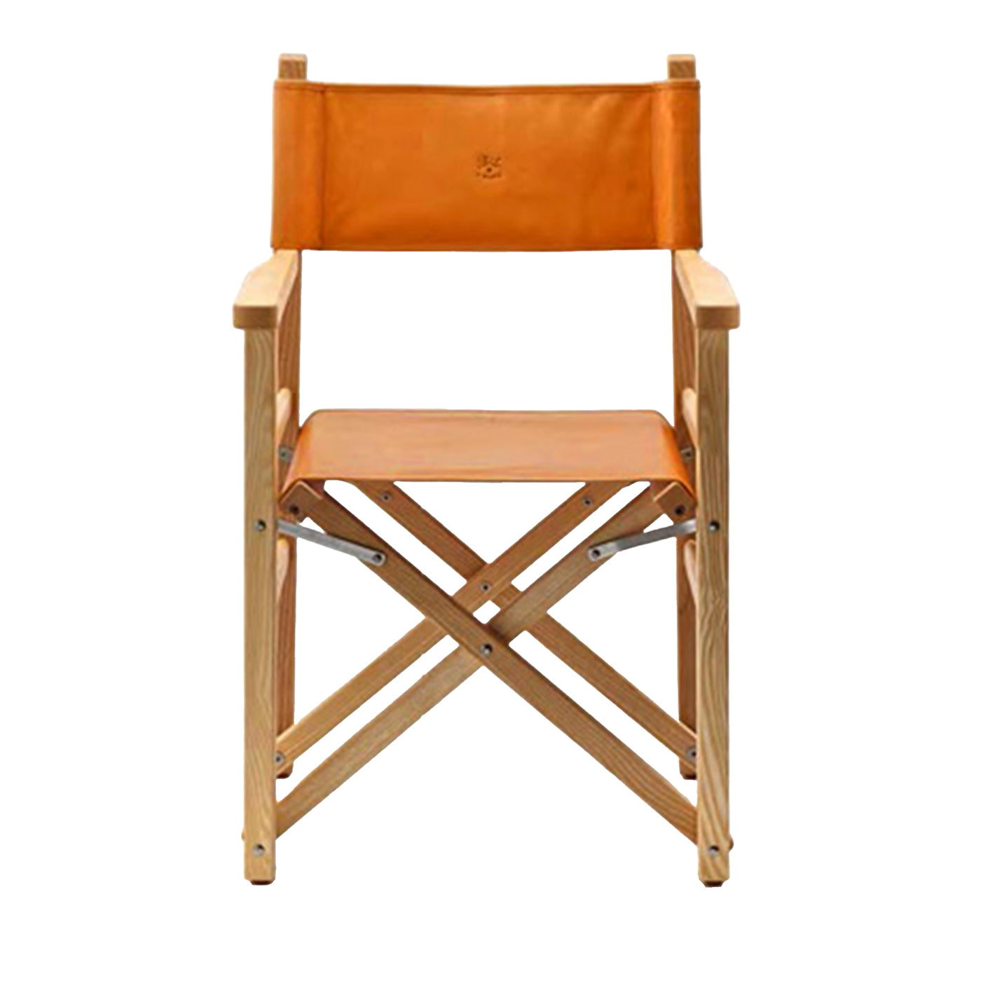 Caramel Leather Director Chair - Main view