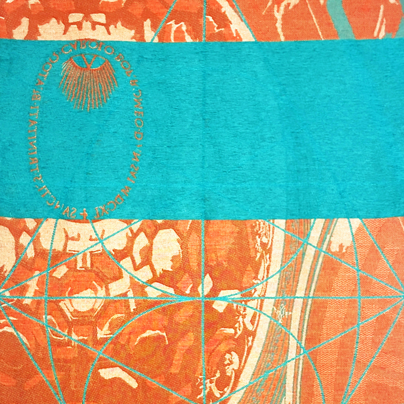 Borromini Tiffany-Blue Jacquard Tapestry - Alternative view 3