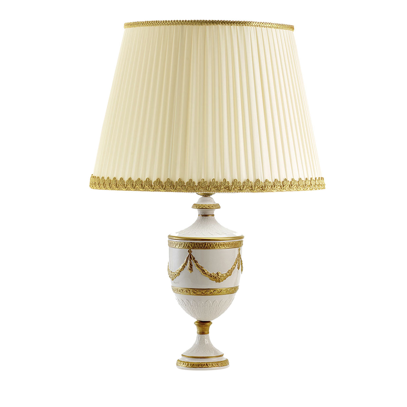 Josephine Small Gold and White Table Lamp - Main view
