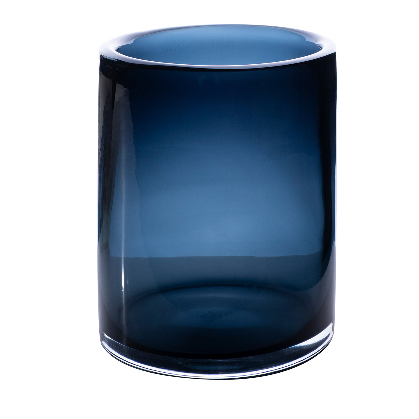 Cilindro Kleine Vase - Glänzend - Tiefblau - Hauptansicht