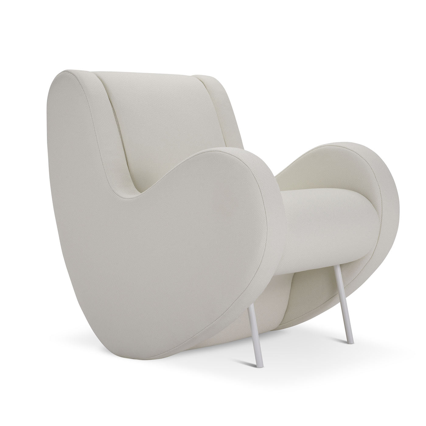 Atina Optic White Armchair By Simone Micheli  - Alternative view 2