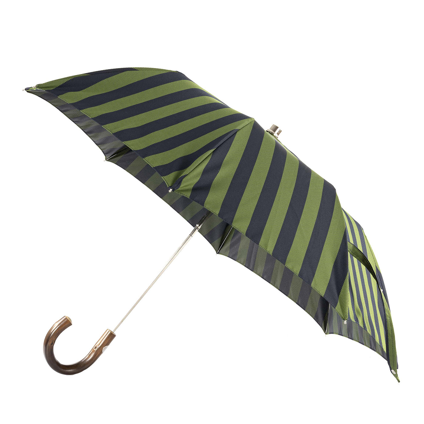 Paraguas plegable de rayas verdes y azules - Vista principal