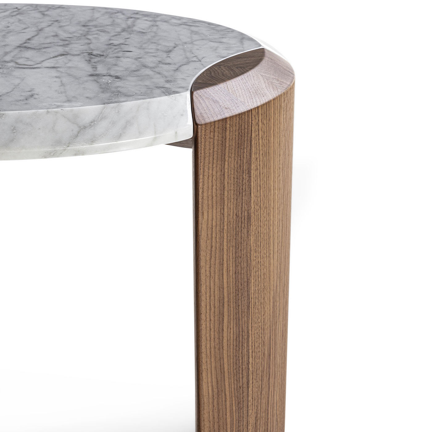 Bellagio Carrara And Walnut Side Table Durame Artemest 1349