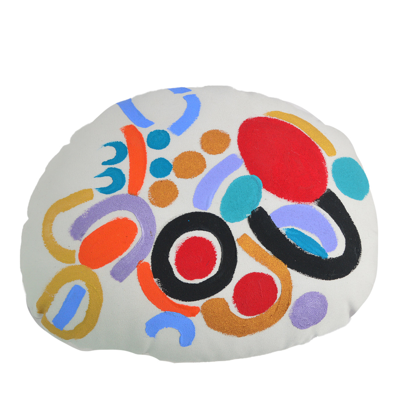 Coussin en pierre peint à la main #5 - Vue principale