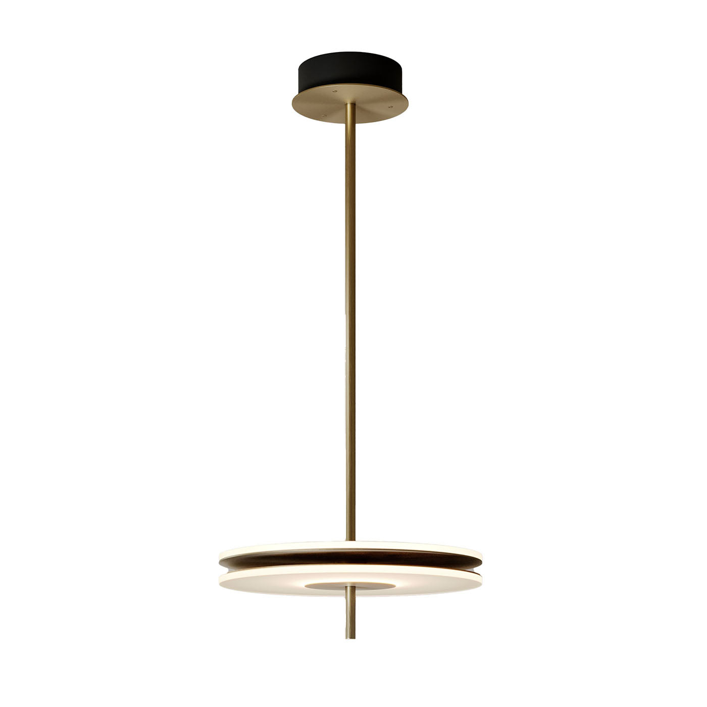 Soul Suspension Lamp In Light Burnished Brass - Main view