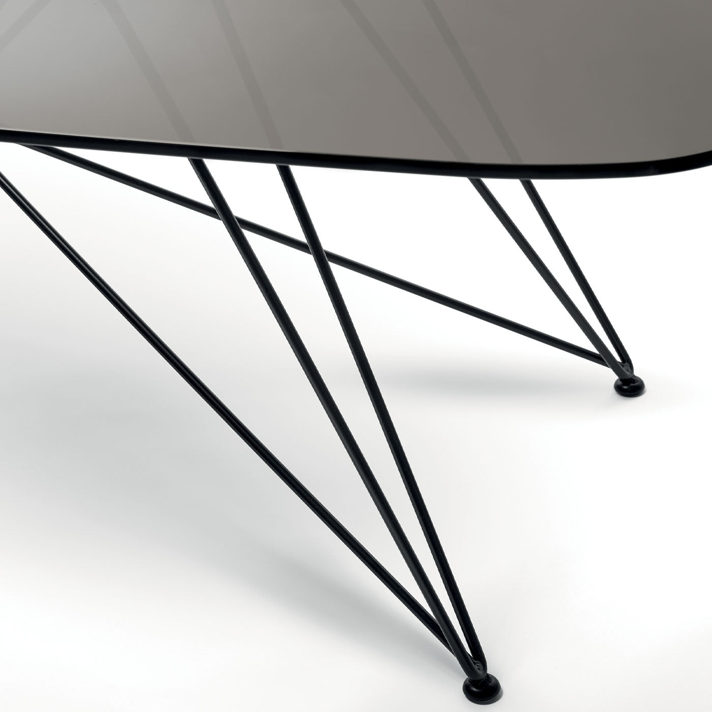 Volta Grey Glass Dining Table - Alternative view 3