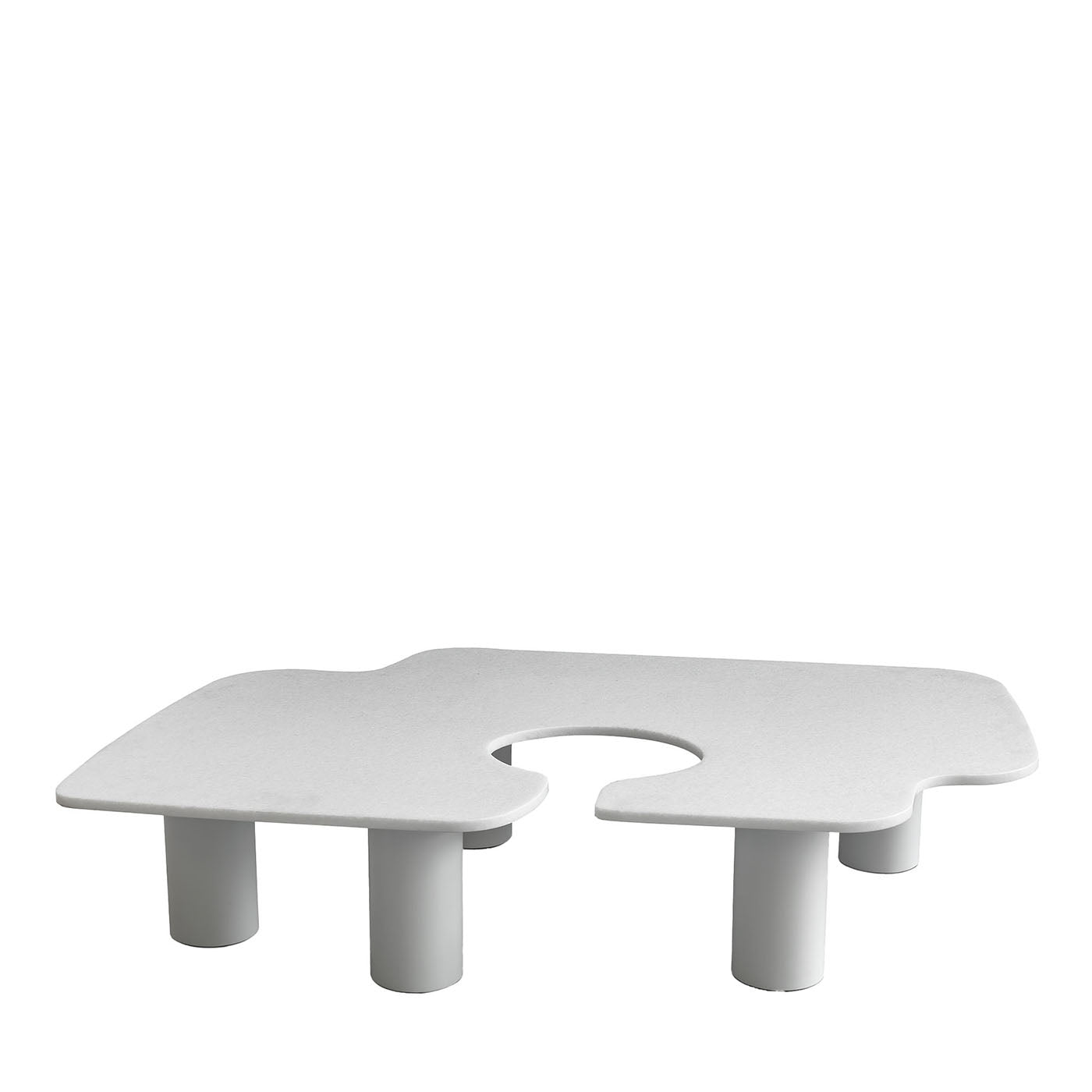 Table basse en marbre blanc - Vue principale