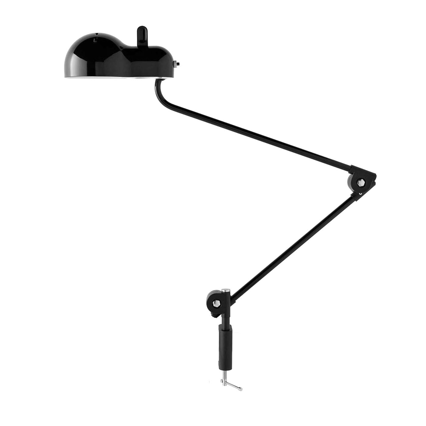 Topo Lampe de table noire avec pince à vis - Vue principale