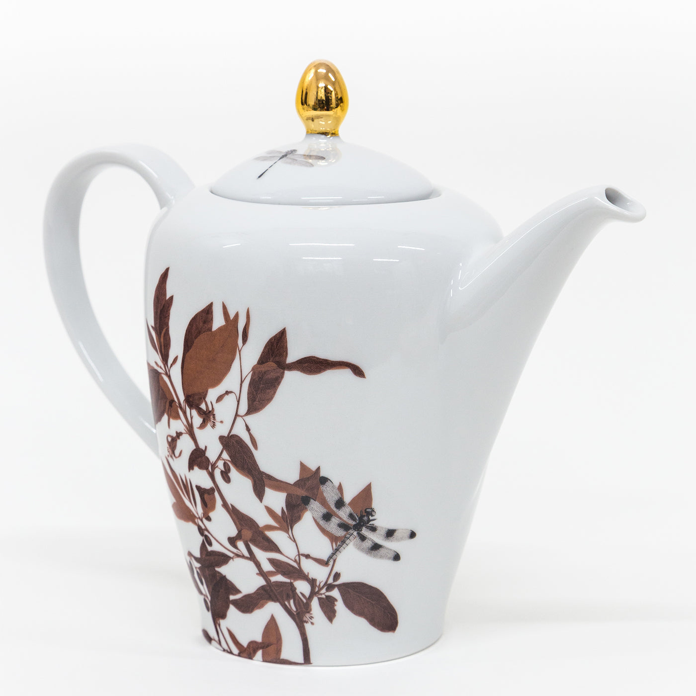 Set da tè in porcellana Black Dragon Pool con foglie - Vista alternativa 2