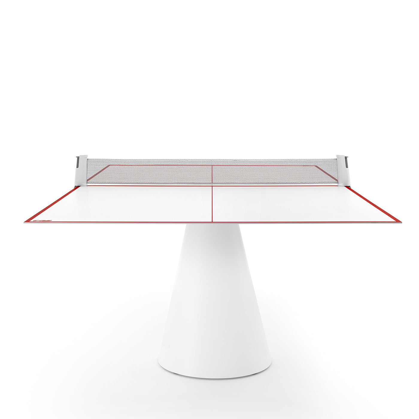 Mesa de ping-pong blanca para exterior Dada de Basaglia + Rota Nodari - Vista alternativa 2