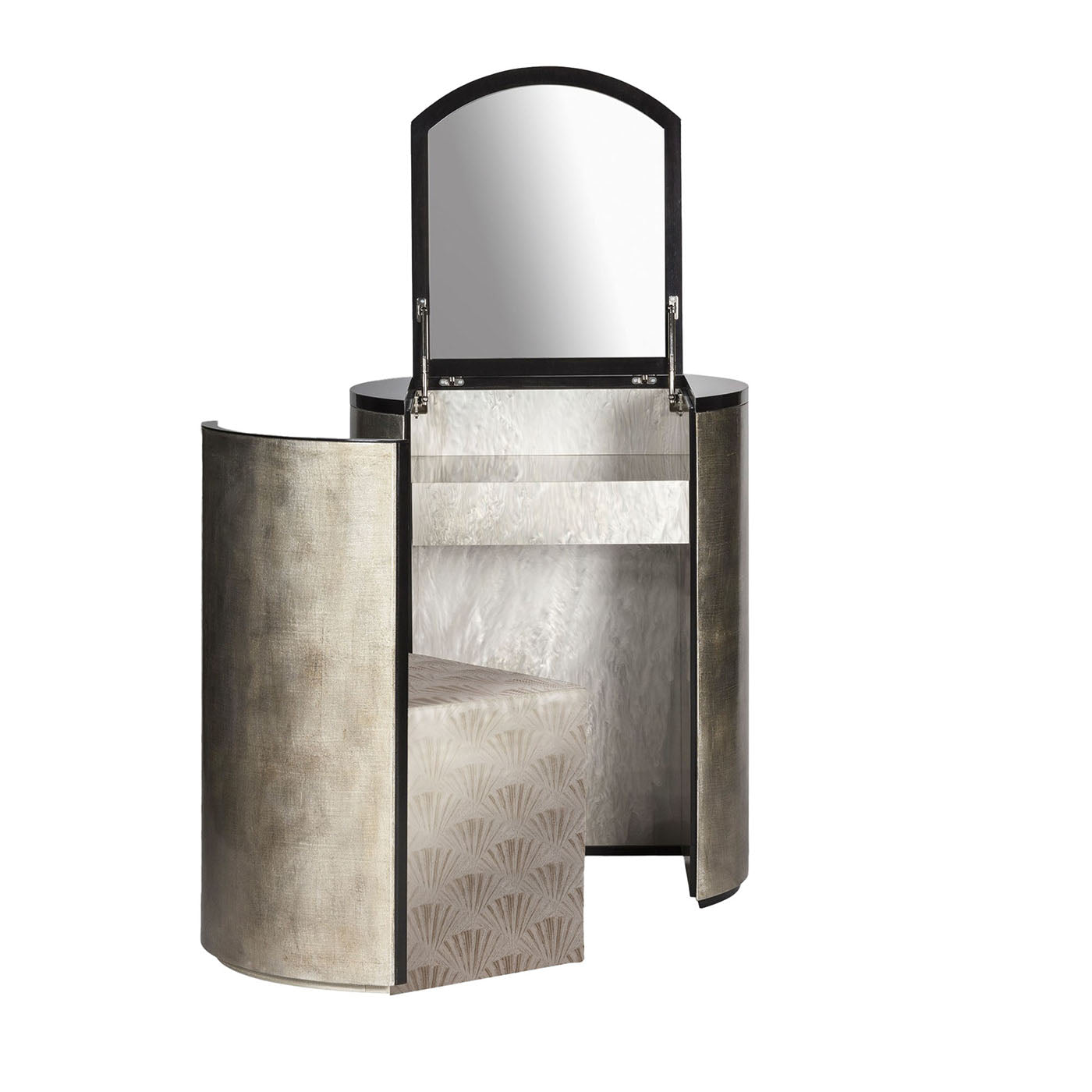 Vanity Table Patinated Linen Armani Casa Artemest