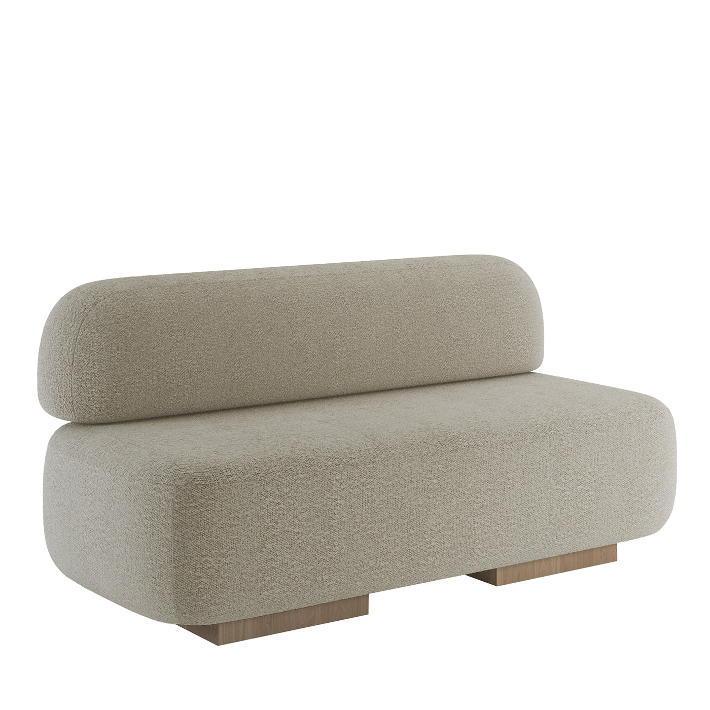 Yoshida Beige Bouclè Sofa - Main view