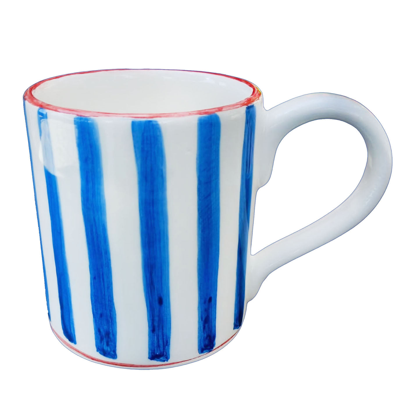 Lot de 6 mugs bleus en céramique   - Vue principale