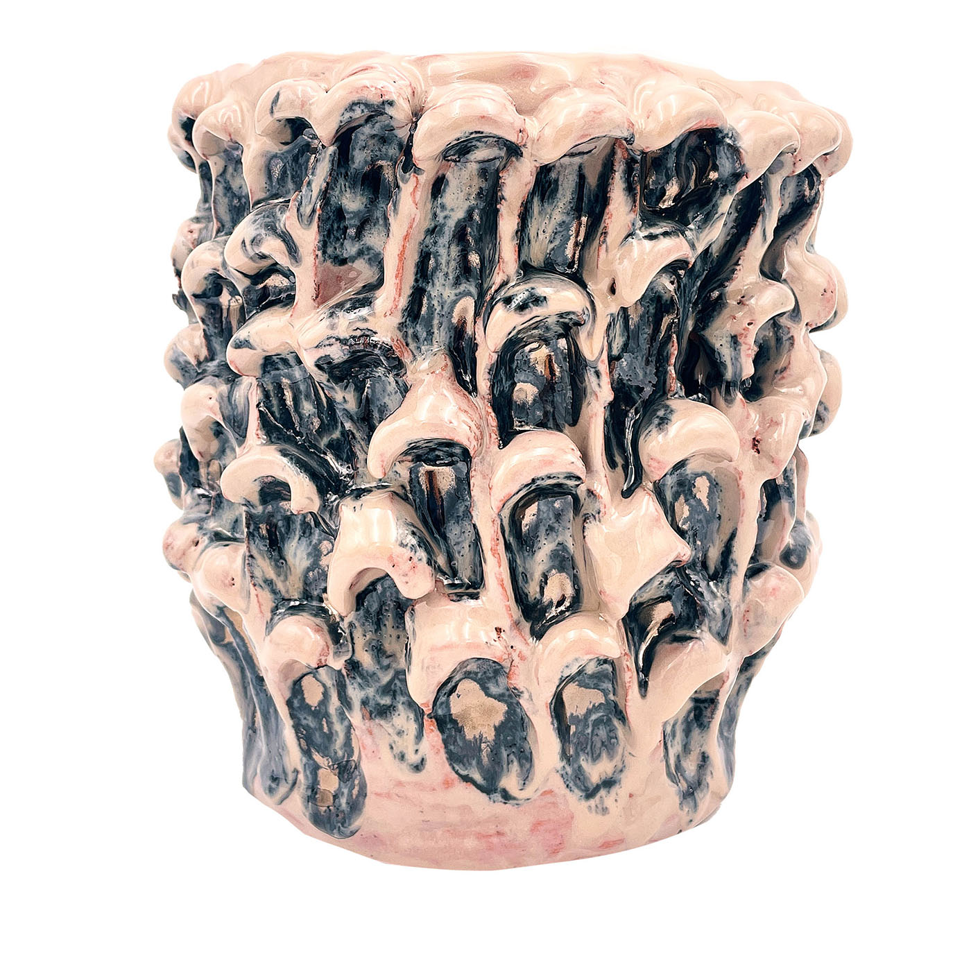 Vase Onda Metallic Mineral Bursh - Vue principale