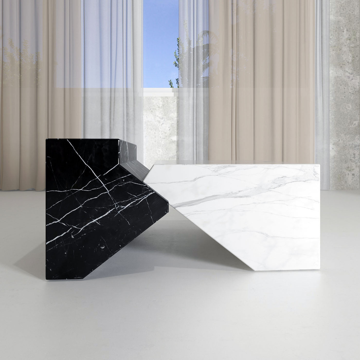 Jogja Marquinia & Carrara Marble Coffee Table - Alternative view 3