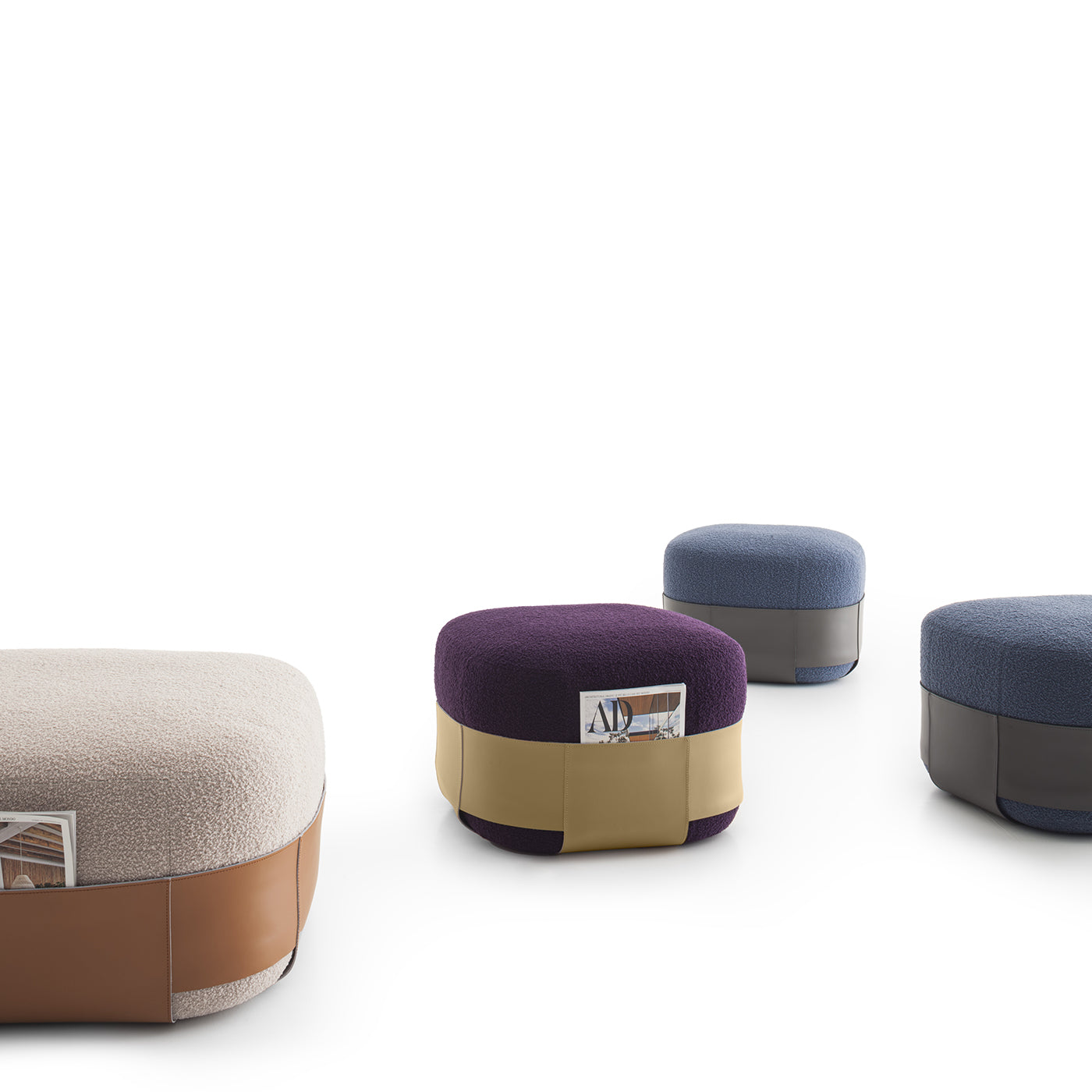 Sumo Beige & Purple Pouf - Alternative view 4