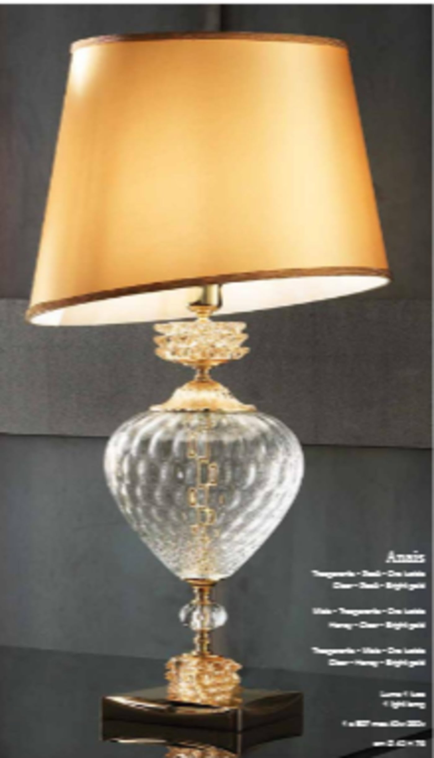 Anais Gold Table Lamp - Alternative view 1