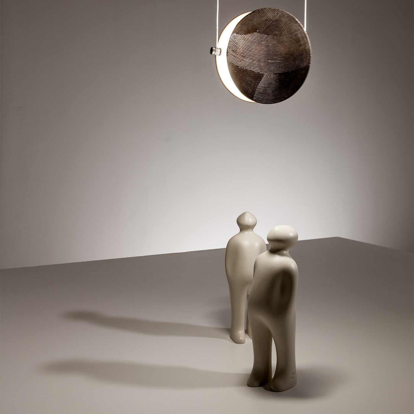 Clis Bronze Metal Suspension Lamp - Alternative view 1