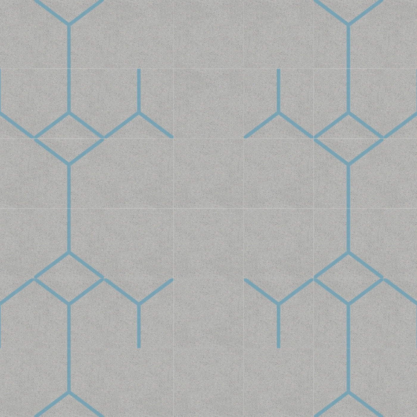 Yep Set of 25 Gray & Light-Blue Concrete Tiles - Alternative view 2