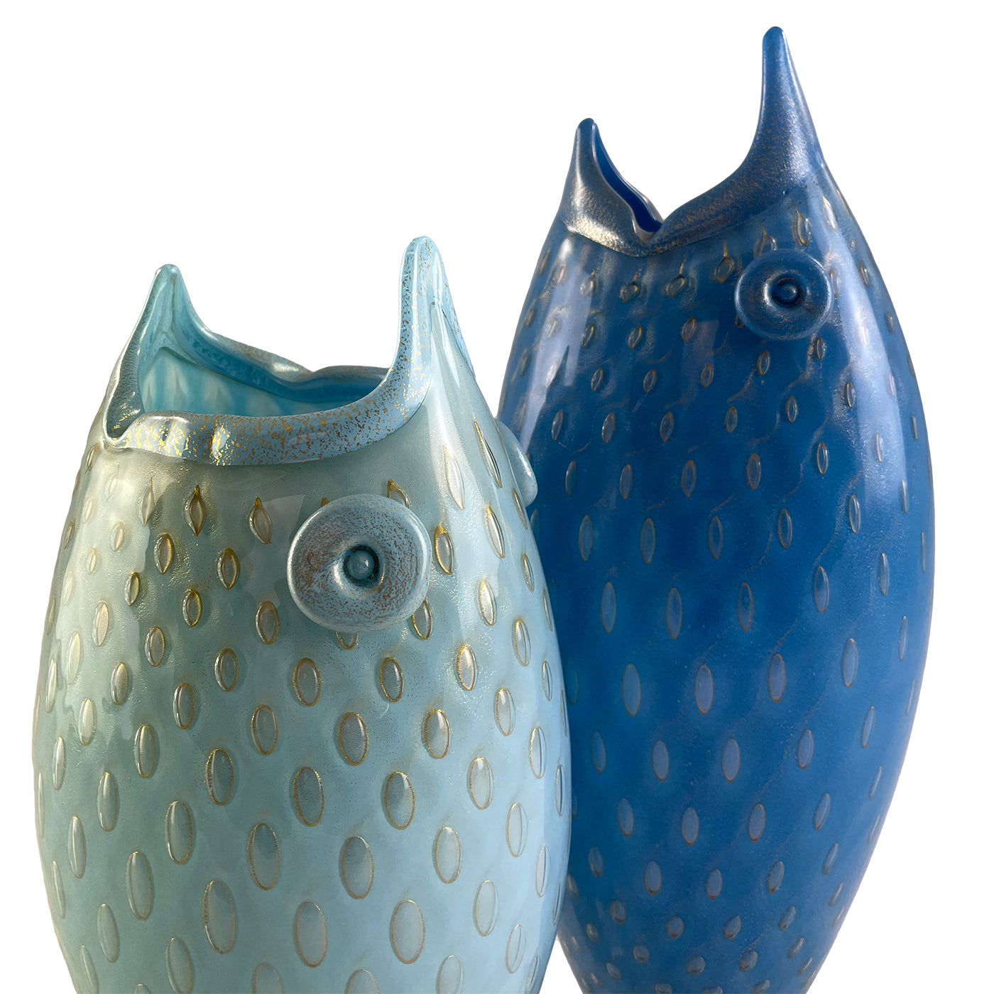 Vase en verre bleu zoomorphe Pesce - Vue alternative 3
