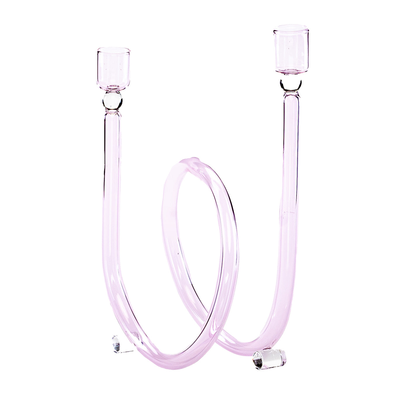 Portavelas de cristal rosa Dolce Vita - Vista principal
