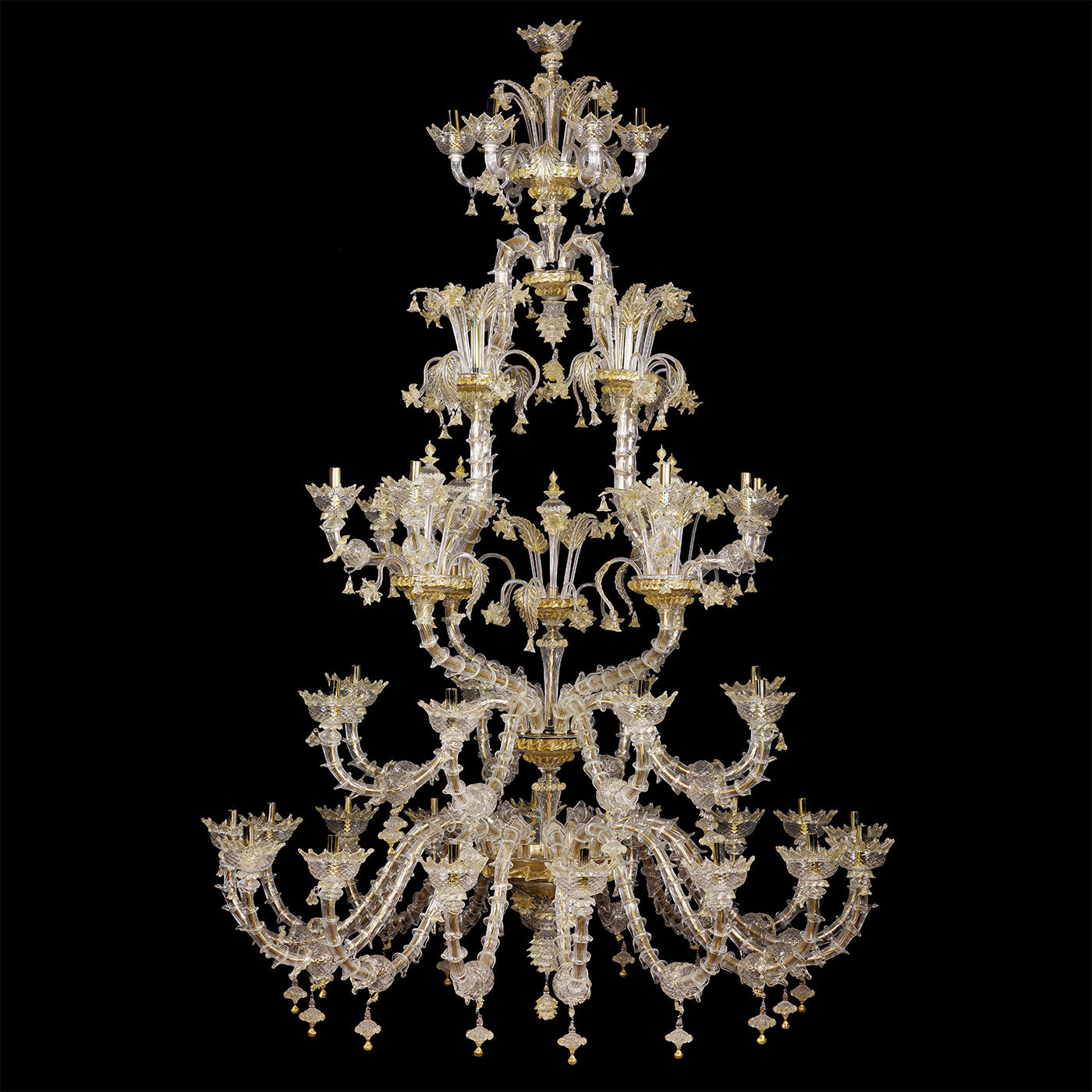 Rezzonico-style Gold and Crystal Chandelier #2 - Alternative view 1