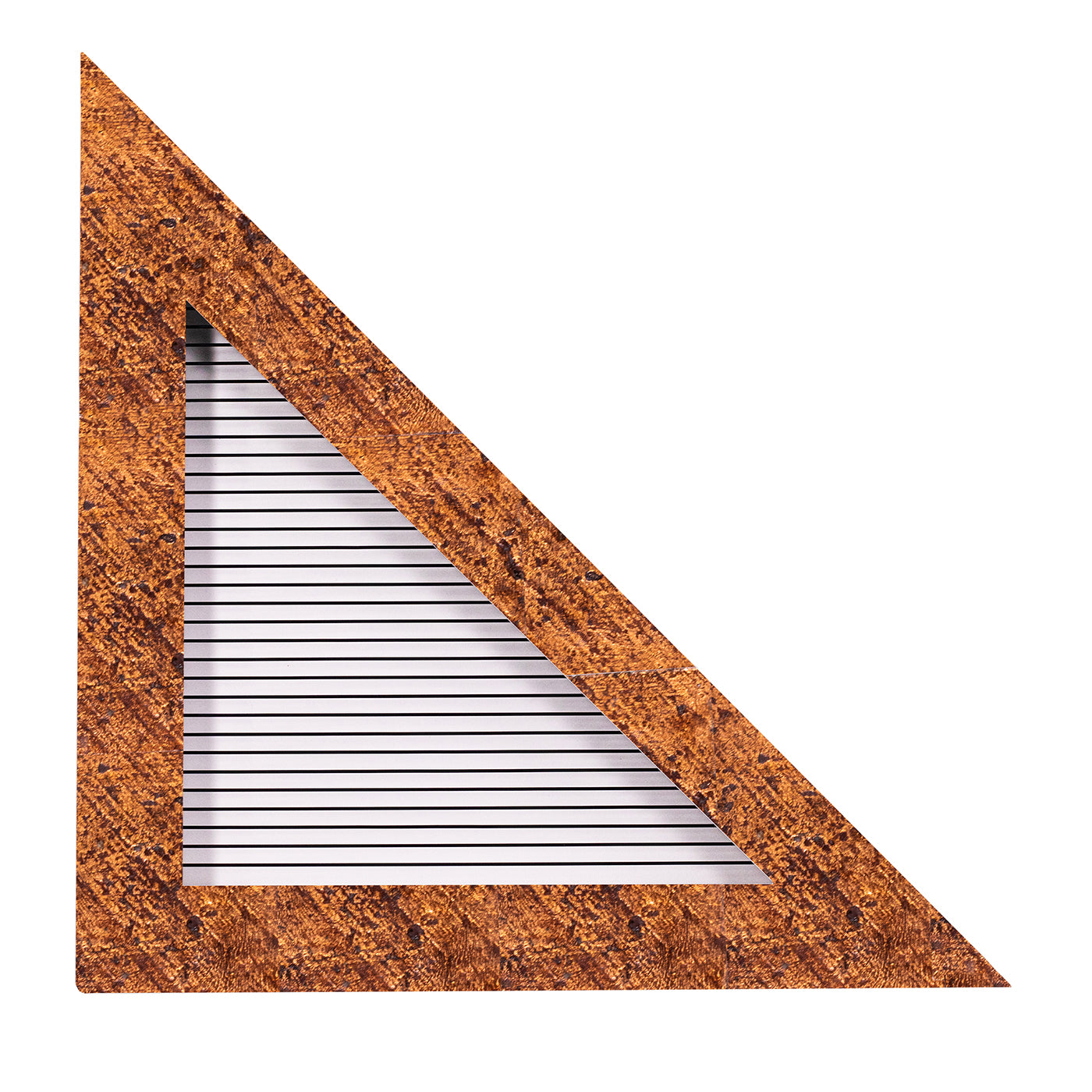 ORU Collection Luxury Travertine Marble Triangle Wall Decor - Main view