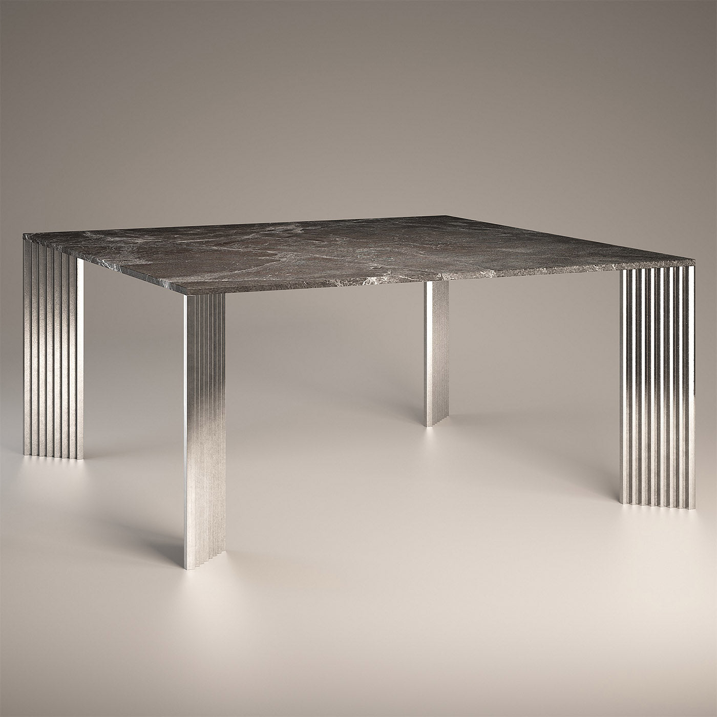 Piero Emperador Gray Marbe Top Dining Table - Alternative view 2