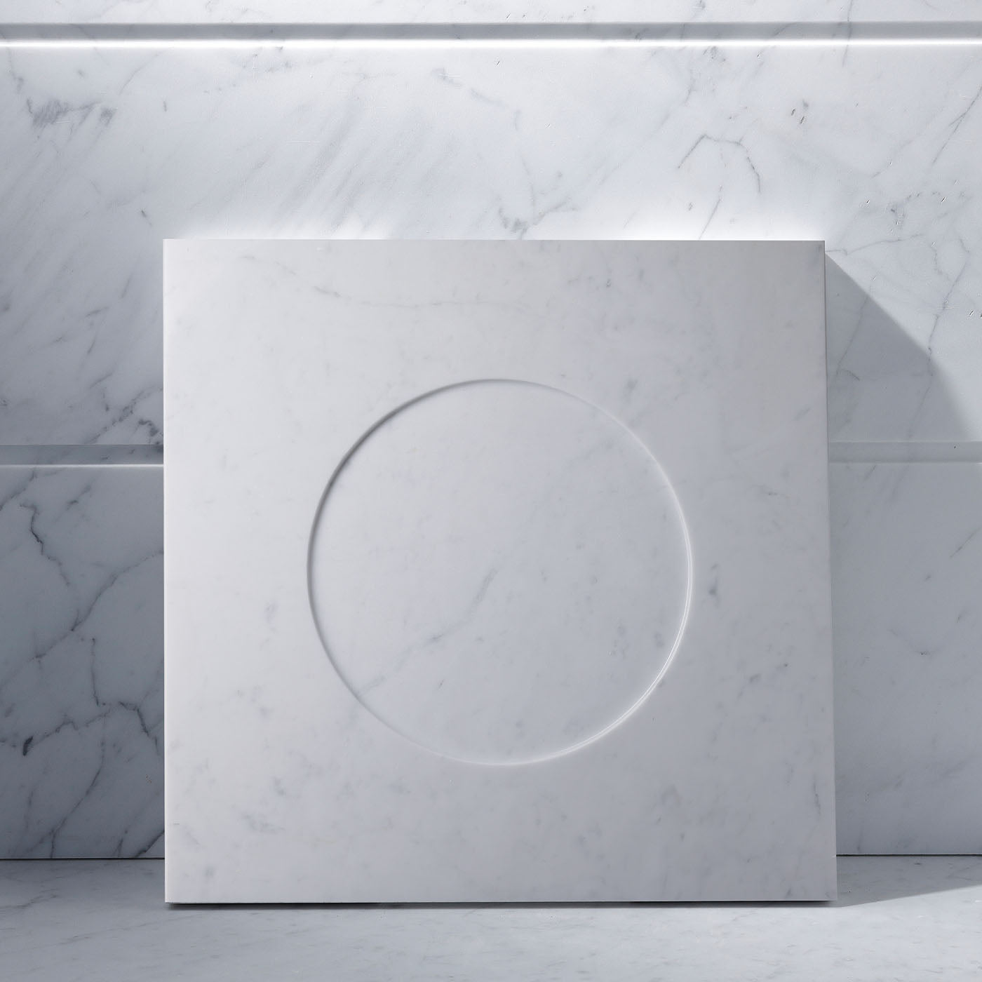 Plato Q de mármol blanco de Carrara - Vista alternativa 5