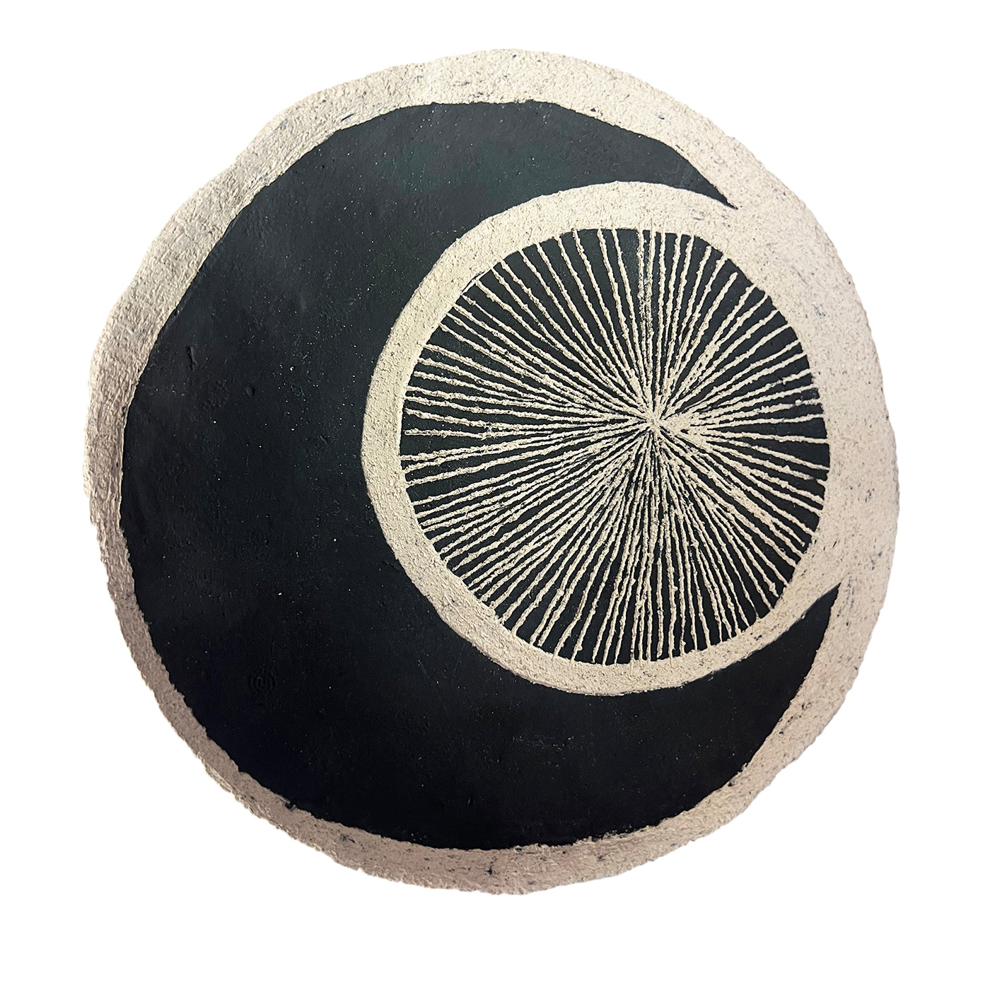 Gob 4 Black and White Ceramic Bowl - Main view