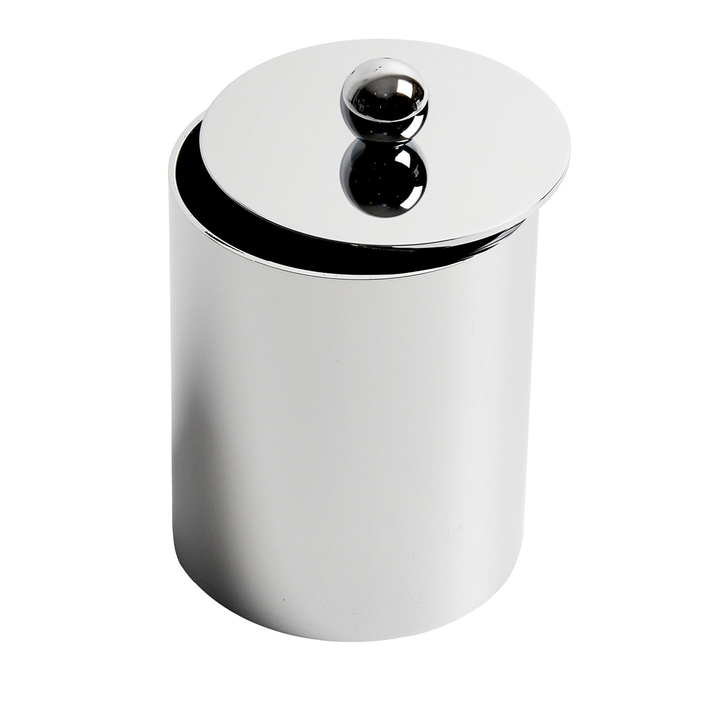 Silver Waltz Cylindrical Box with Lid  - Main view