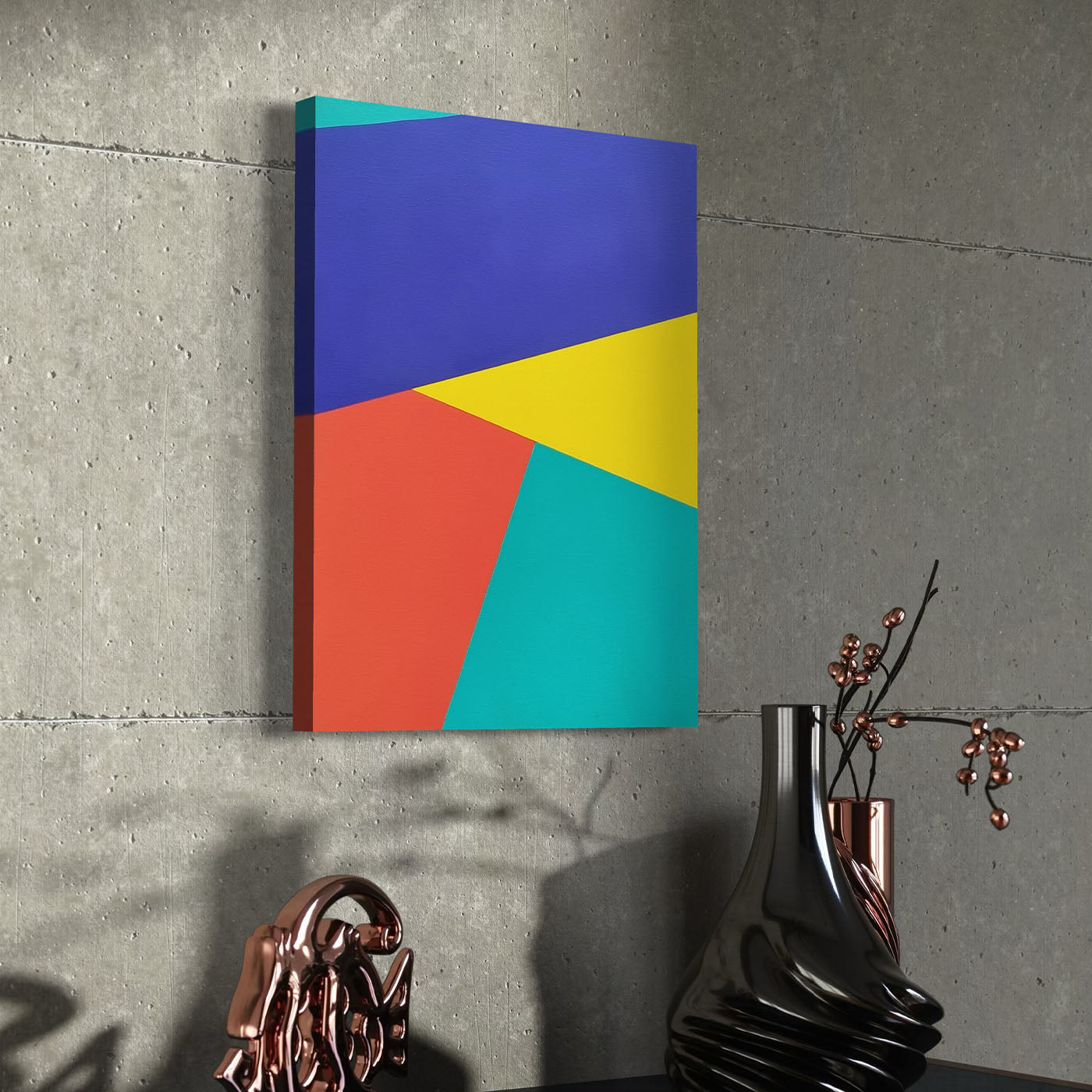 Color Spaces Silikon Acrylic Painting on Canvas - Alternative view 3