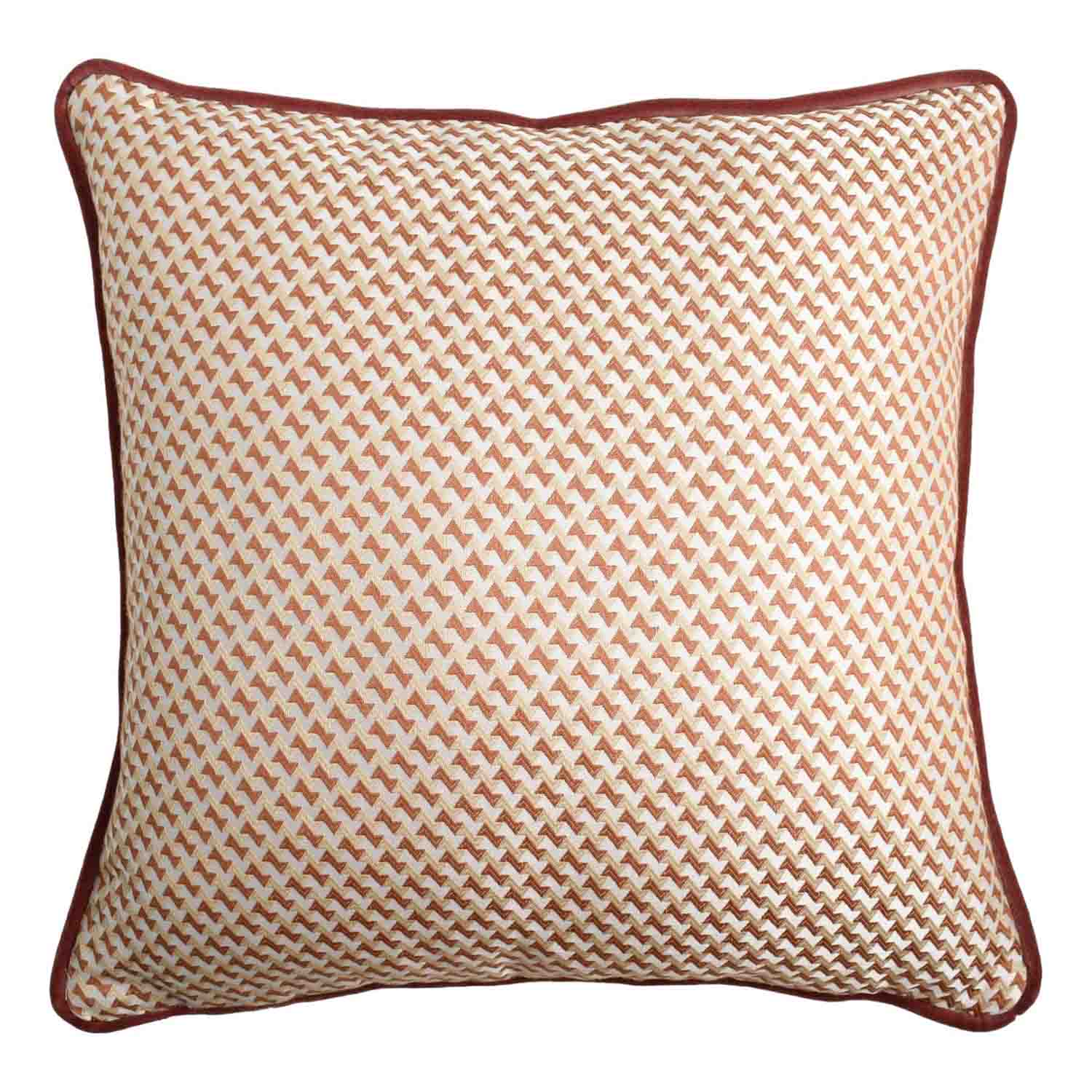 Square Carrè Cushion in Micro-Patterned jacquard fabric - Main view