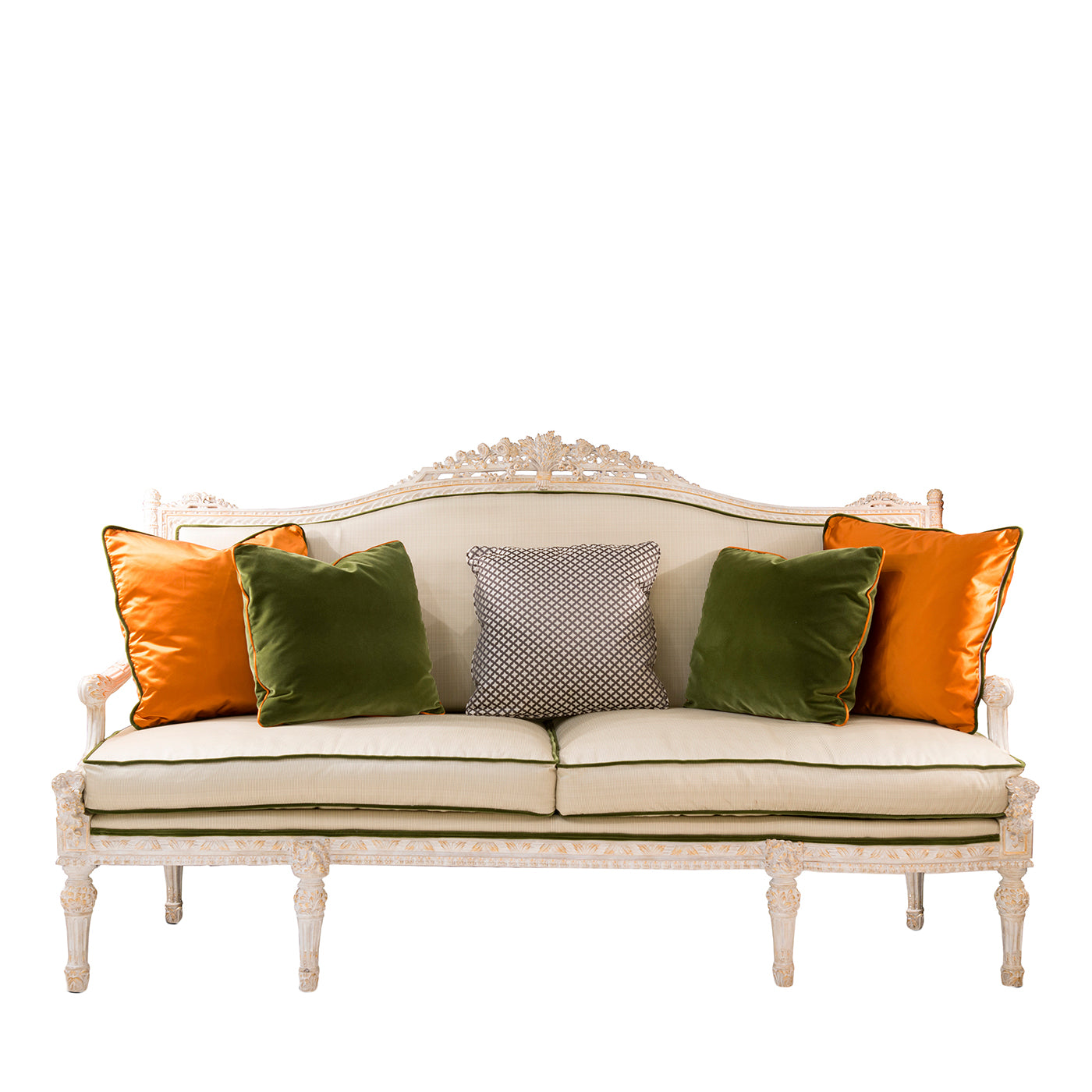 Louis XVI-Style White Sofa - Main view