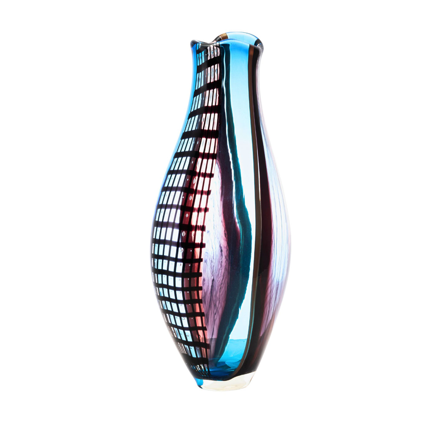 Riflessi d'Acqua Vase en verre polychrome en forme de bourgeon - Vue alternative 3