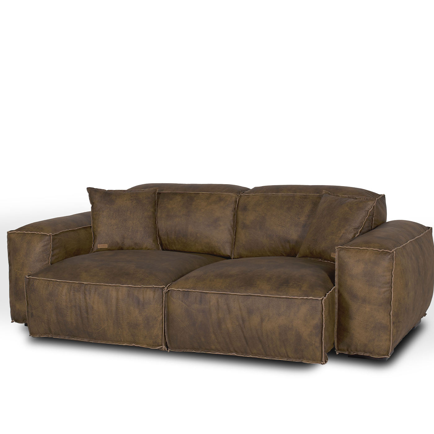 Placido Brown Leather Sofa - Alternative view 3