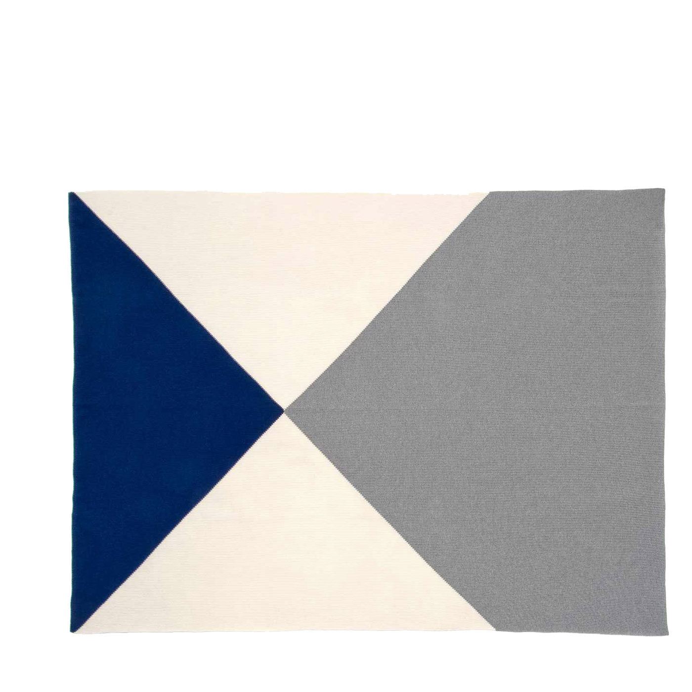 Crossing White/Gray/Blue Blanket - Main view