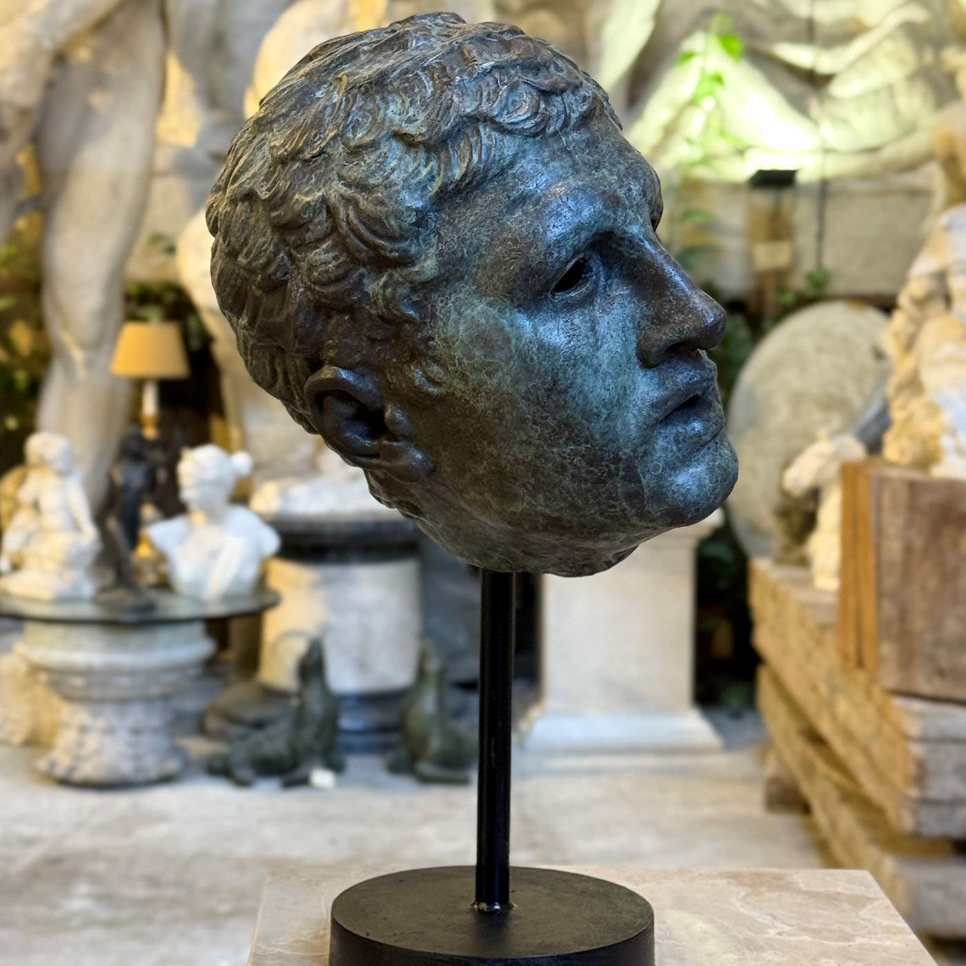 Borghese Gladiator Bust Sculpture - Alternative view 3