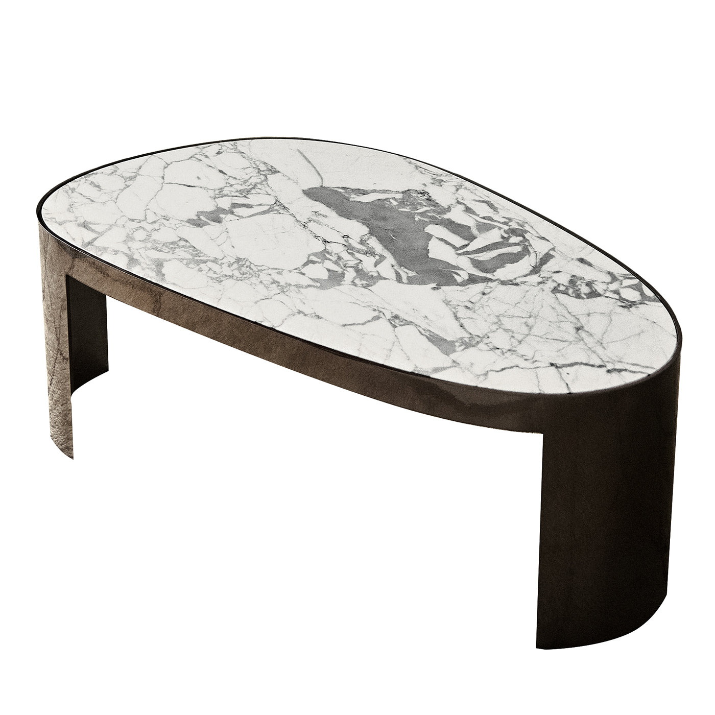 Kyoto White Marble Coffee Table by Ludovica + Roberto Palomba - Main view