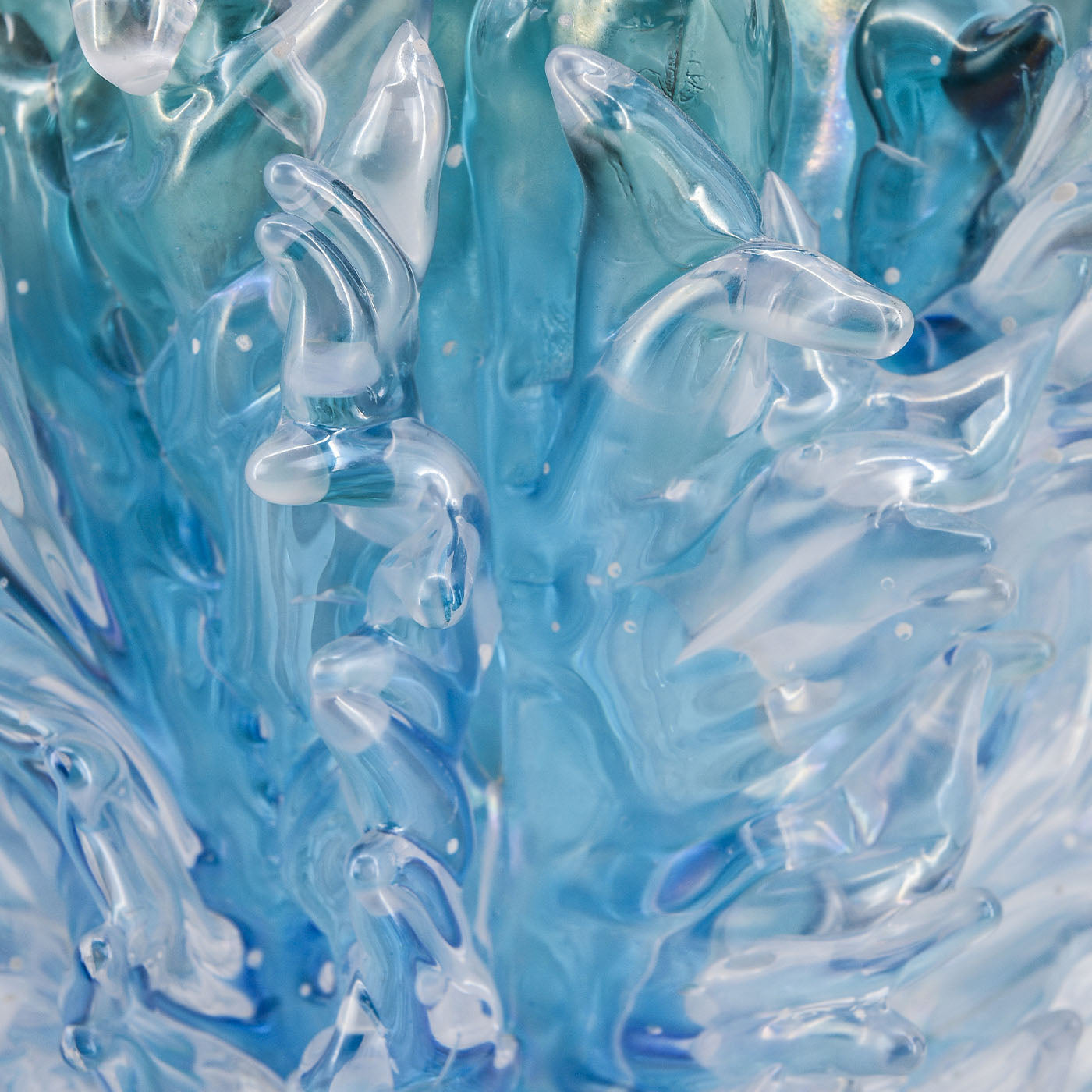 Plume Blue & Transparent Vase - Alternative view 2