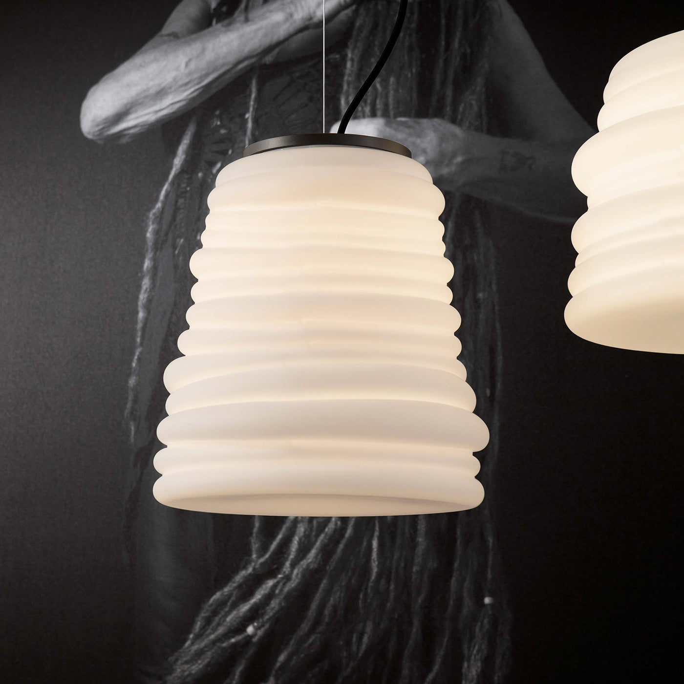 Bibendum White Pendant Lamp by Paola Navone #2  - Alternative view 2