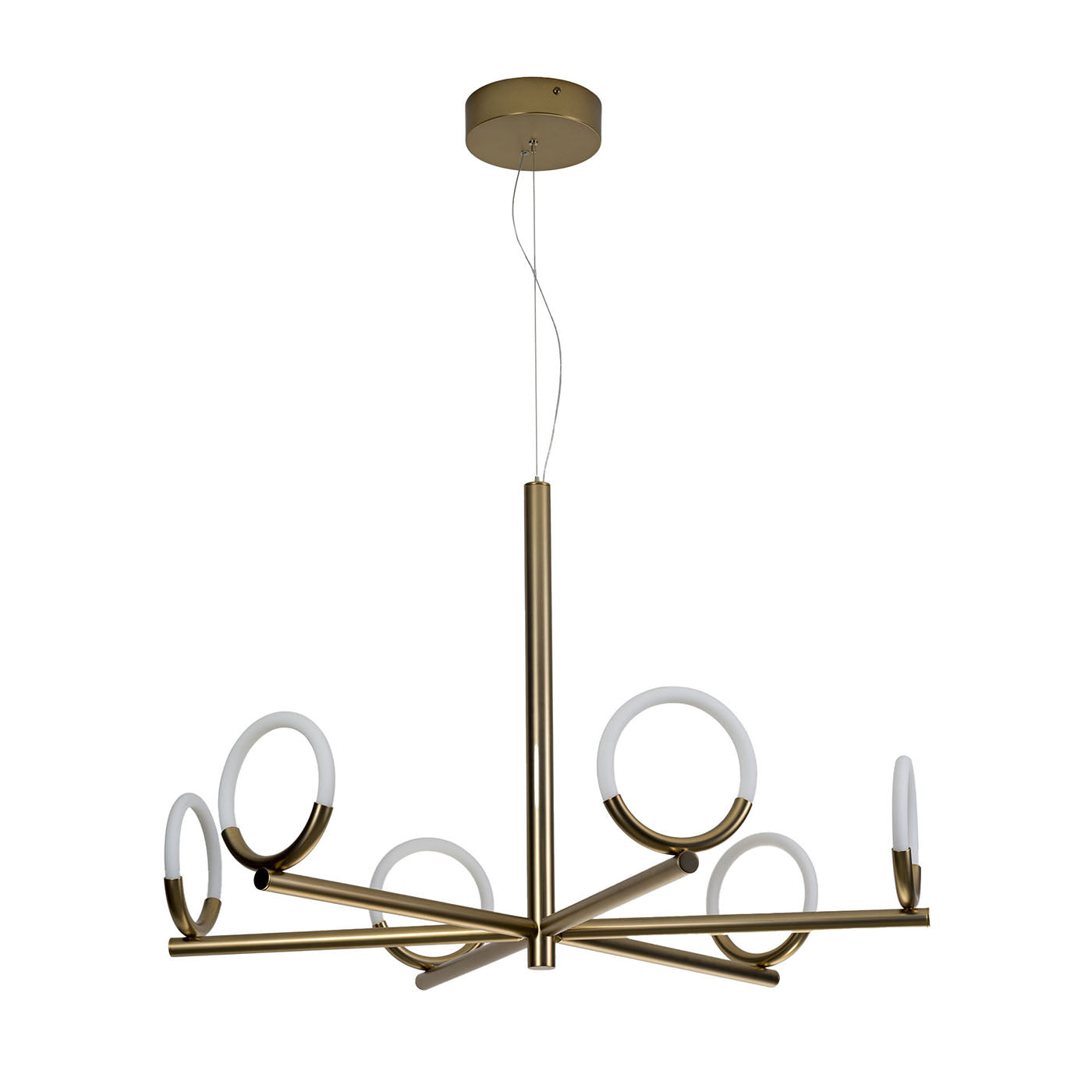 Loop Bronze Matt Metall Kronleuchter - Hauptansicht