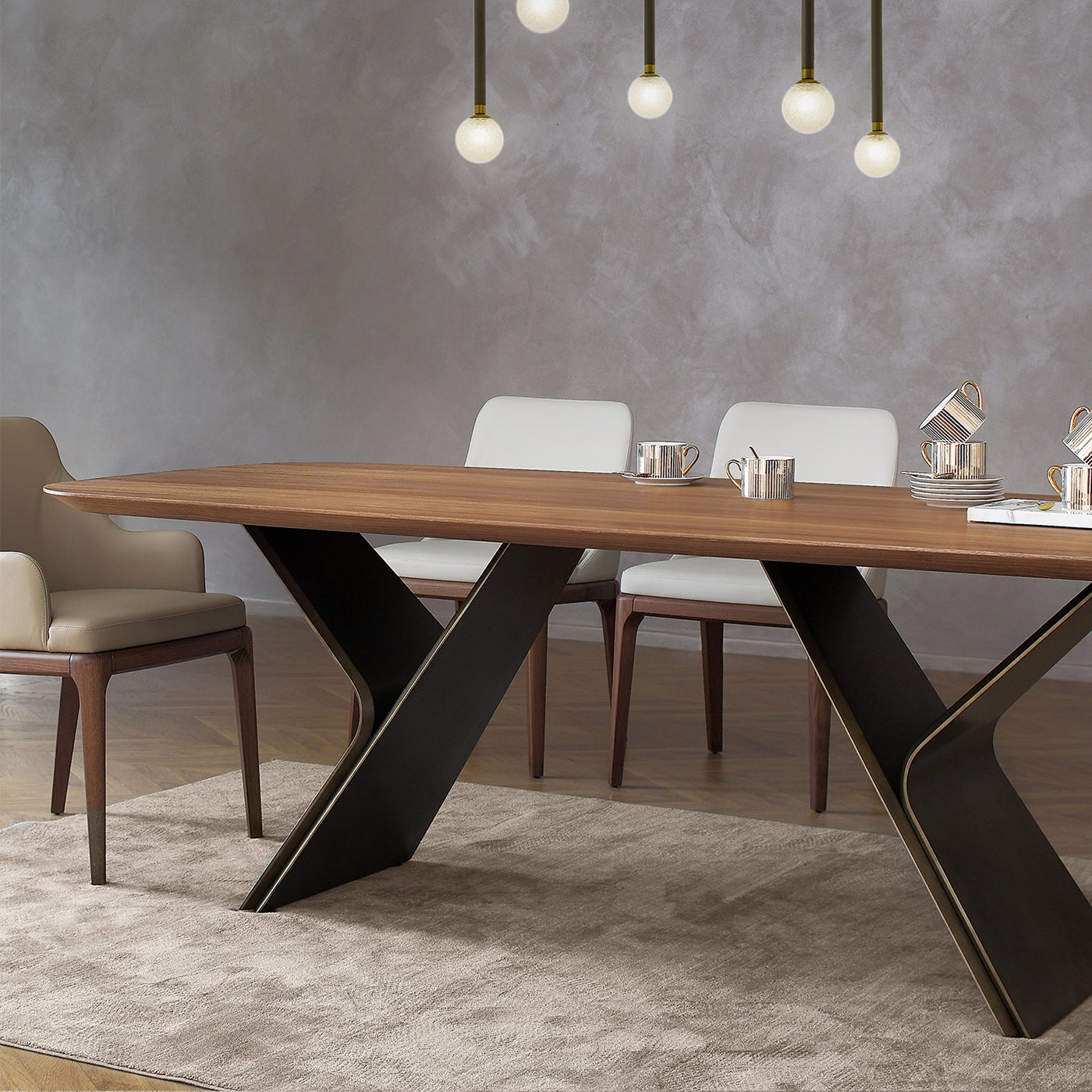 Metaverso Canaletto Walnut Wood Table - Alternative view 2