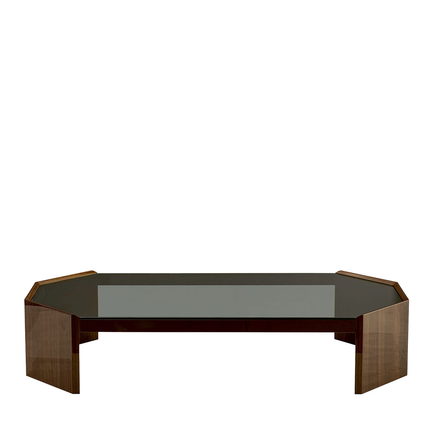 Metropolis Coffee Table with Smoked Glass Top - Main view