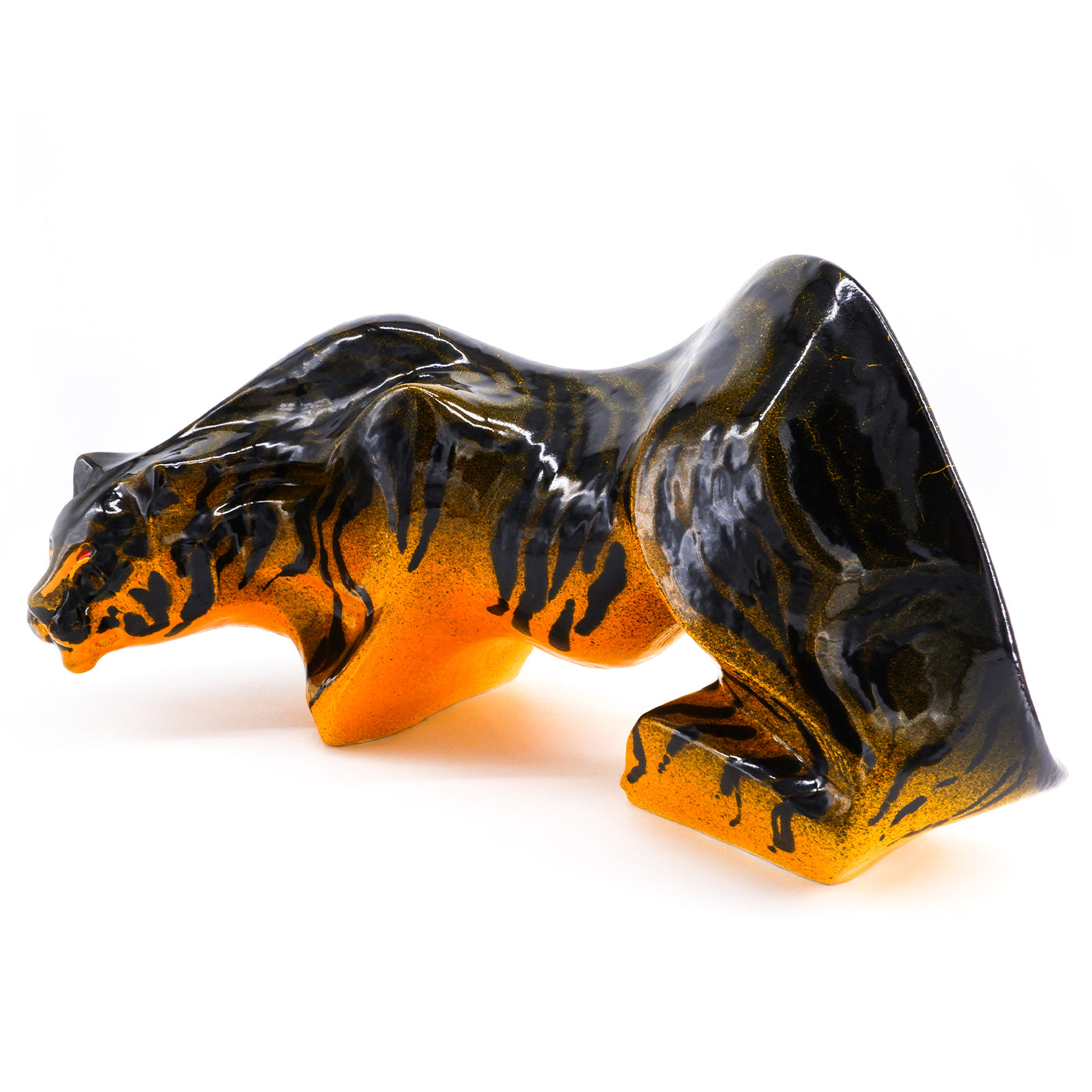 Escultura Tora negra y naranja - Vista alternativa 1