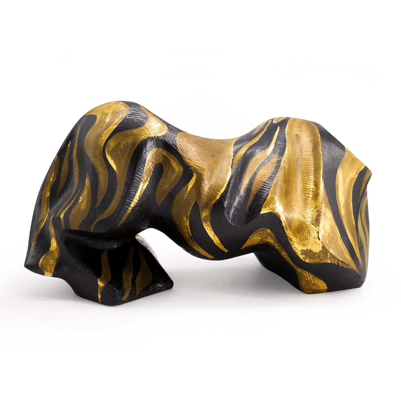 Escultura Tora negra y dorada - Vista alternativa 1