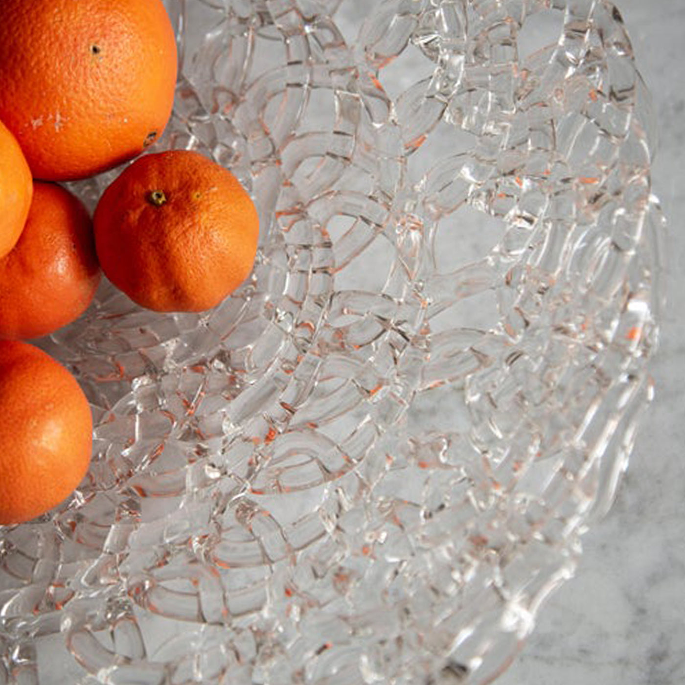 21st Century Medium Glass Lace Fruit Bowl  - Alternative view 4