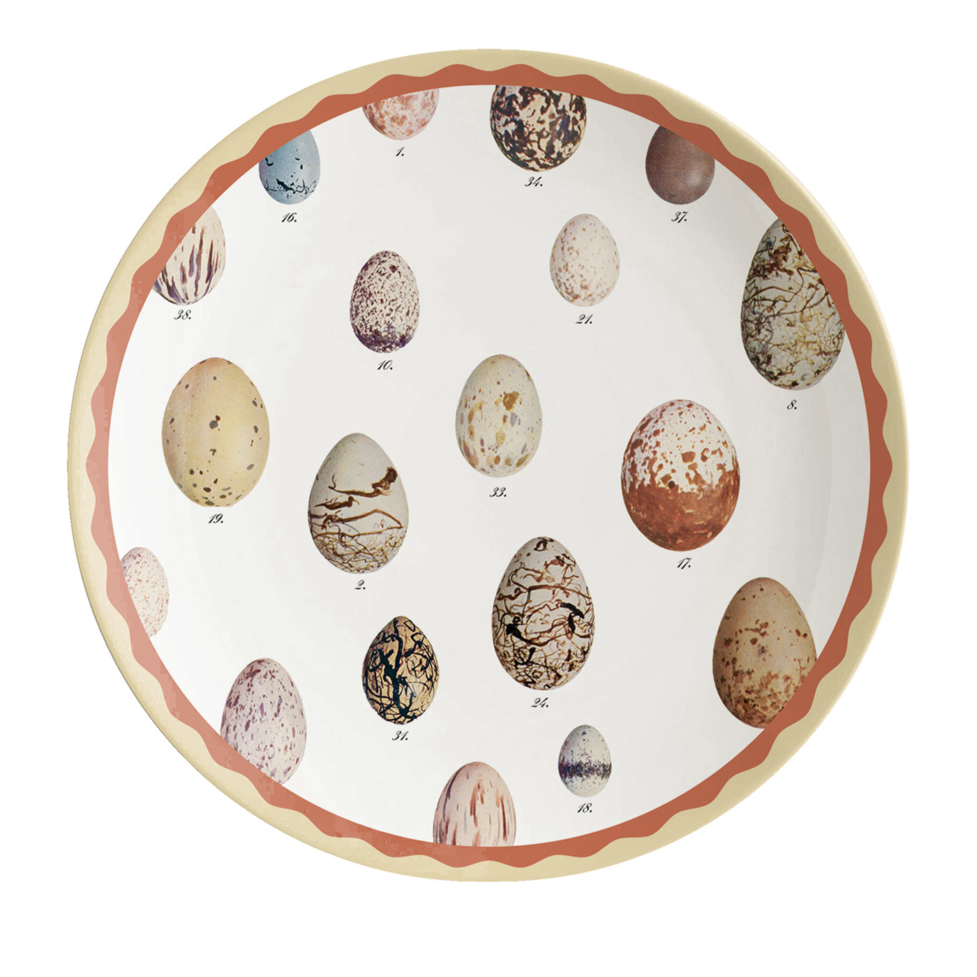 Cabinet De Curiosités Satz von 2 Porzellan Dessertteller mit Eiern - Hauptansicht
